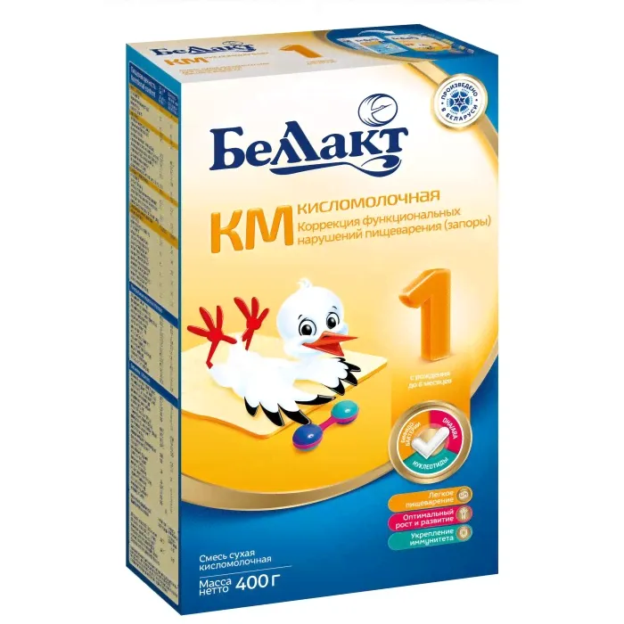 Молочная смесь Беллакт Bellakt КМ-1 сухая кисломолочная 0-6 мес 400 гр-0