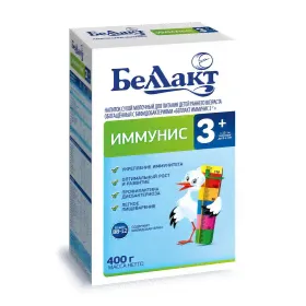 БЕЛЛАКТ Сухая молочная смесь ИММУНИС 3+ 400гр.