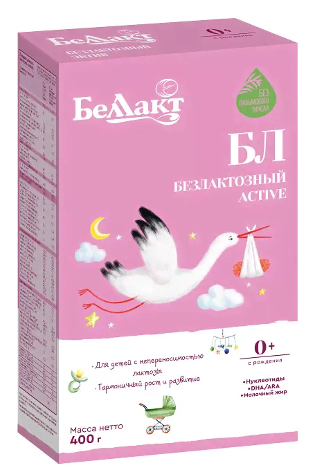 БЕЛЛАКТ Смесь Безлактозная Active 400г 0м+-0