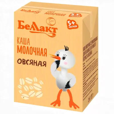 Каша молочная овсяная беллакт 207 г с 5-ти месяцев