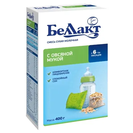 Беллакт С овсяной мукой (с 6 месяцев) 400 г отзывы