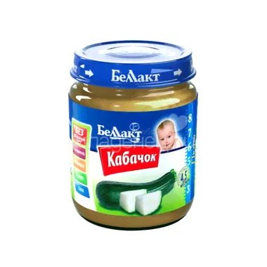 Пюре Беллакт овощное 100 гр Кабачок (с 4 мес)