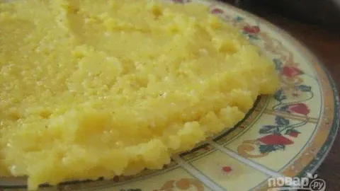 Каша из кукурузной крупы на воде. Пошаговый рецепт