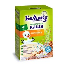 Каша БЕЛЛАКТ безмолочная быстрорастворимая 200 гр гречневая (с 4 мес)
