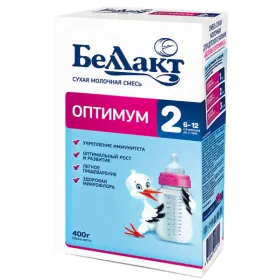 БЕЛЛАКТ Сухая молочная смесь ОПТИМУМ 2+ 400гр.