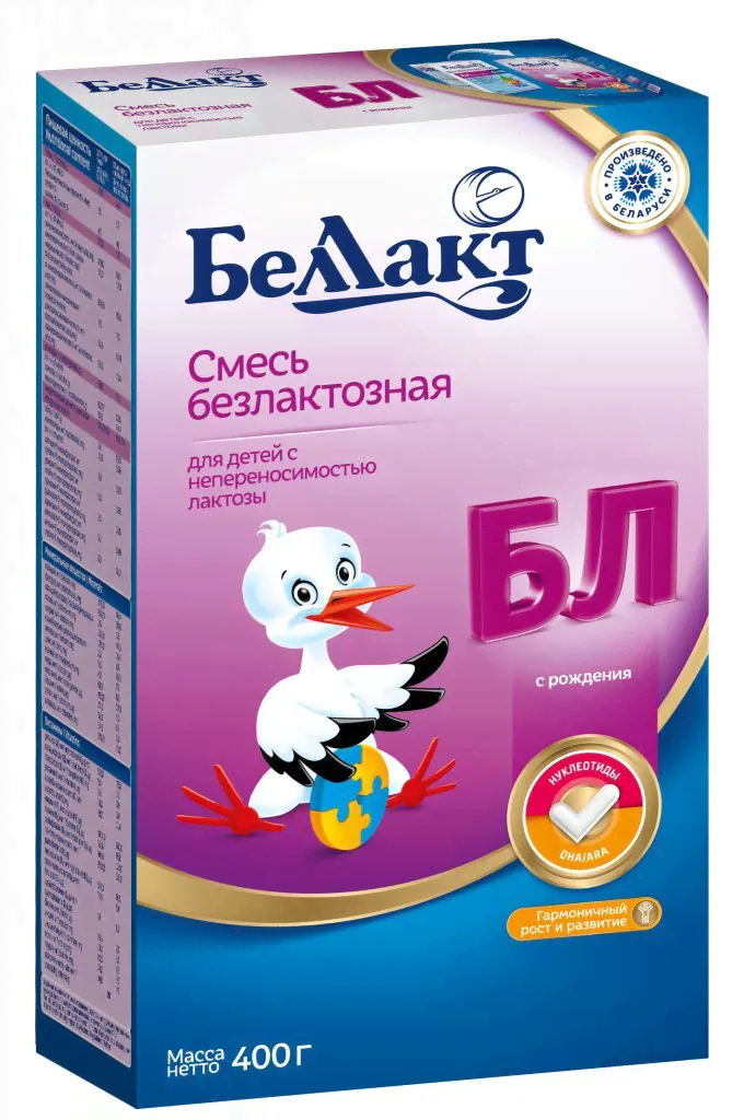 Смесь Беллакт безлактозная 400 г пач.-0