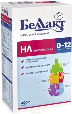 Беллакт НЛ смесь молочная сухая низколактозная с рождения, 400 г