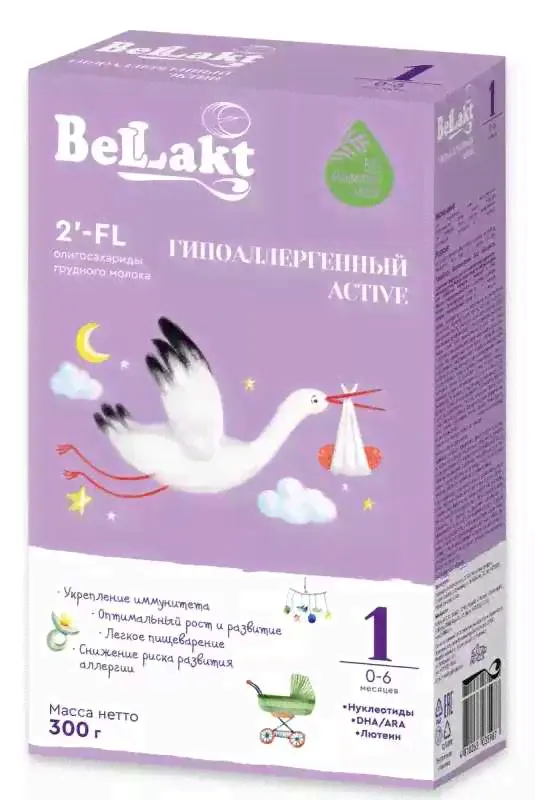 Смесь Беллакт Гипоаллергенный Active 1, 300 гр.-0